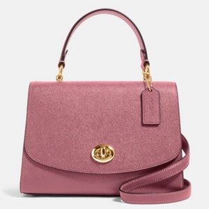 RARE NWT Coach Tilly Dusty Rose Top Handle Satchel